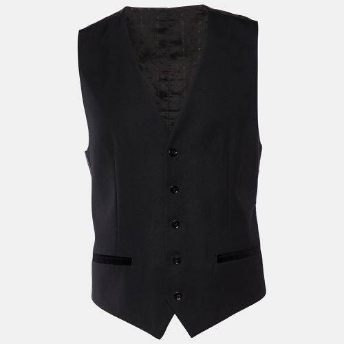 Wool & Silk Button Front Waistcoat M - Dolce & Gabbana - Modalova