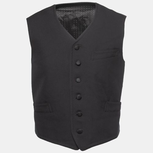 Dolce & Gabbana Black Cotton Waistcoat M - Dolce & Gabbana - Modalova