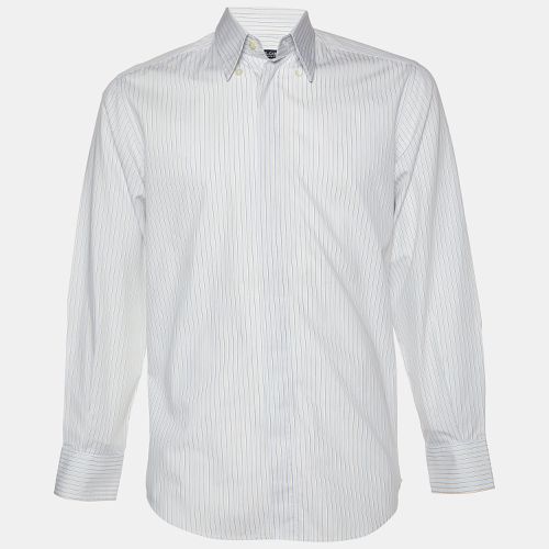 Dolce & Gabbana Light Blue Pinstripe Cotton Shirt M - Dolce & Gabbana - Modalova