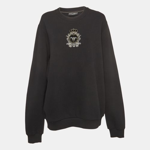 Embroidered Knit Sweatshirt XXL - Dolce & Gabbana - Modalova