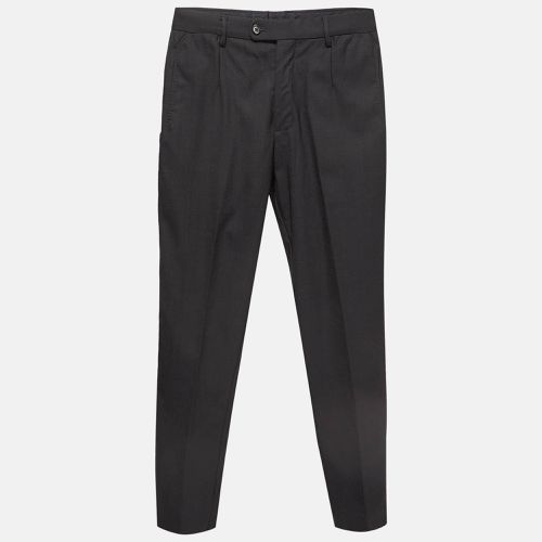 Dolce & Gabbana Black Wool Regular Trousers XS - Dolce & Gabbana - Modalova