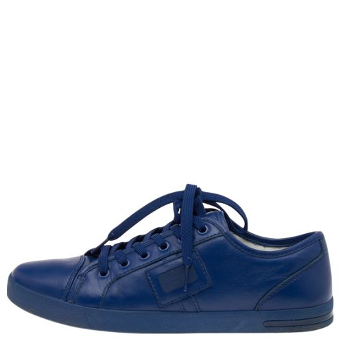 Leather Logo Plaque Low Top Sneakers Size 39 - Dolce & Gabbana - Modalova