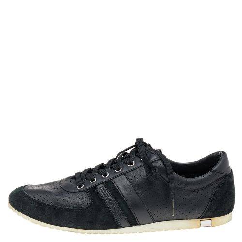 Suede And Leather Low Top Sneakers Size 44 - Dolce & Gabbana - Modalova