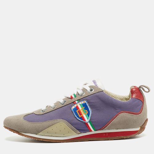 Size 44.5 Canvas, Leather and Suede Low Top Sneakers - Dolce & Gabbana - Modalova