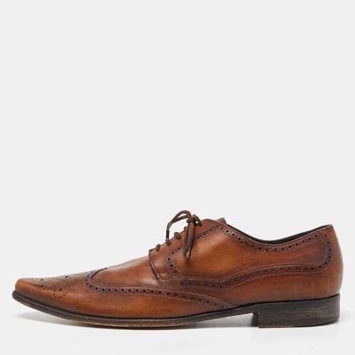 Dolce & Gabbana Brown Leather Brogue Lace Up Oxford Size 43 - Dolce & Gabbana - Modalova