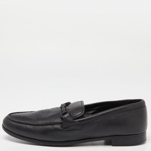 Giorgio Armani Black Leather Slip On Loafers Size 41.5 - Giorgio Armani - Modalova