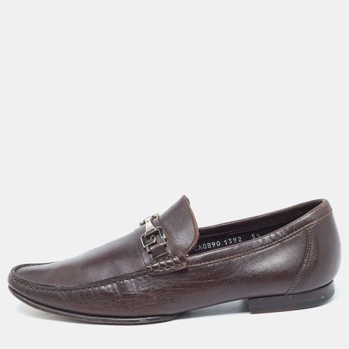 Dolce & Gabbana Brown Leather Penny Loafers Size 39.5 - Dolce & Gabbana - Modalova