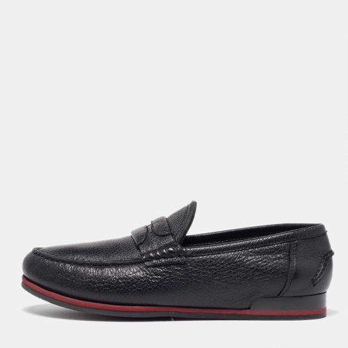 Dolce & Gabbana Black Leather Slip On Loafers Size 40 - Dolce & Gabbana - Modalova