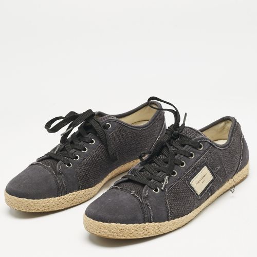 Canvas Lace Up Espadrille Size 41.5 - Dolce & Gabbana - Modalova