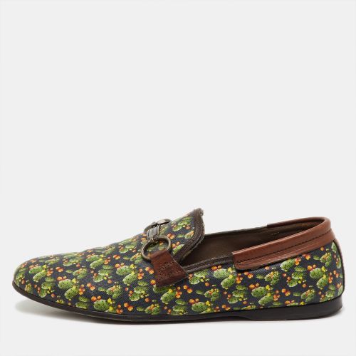Dolce & Gabbana Multicolor Cactus Print Canvas and Leather Amalfi Smoking Slippers Size 41 - Dolce & Gabbana - Modalova