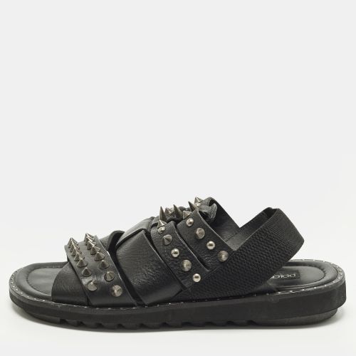Size 42 Leather Cross Strap Spike Sandals - Dolce & Gabbana - Modalova