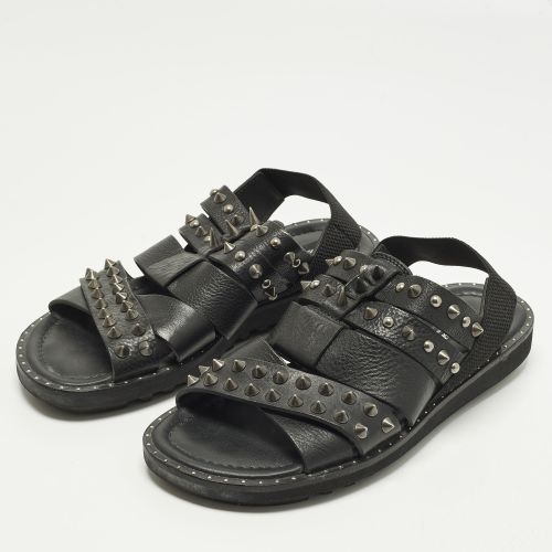 Size 42 Leather Cross Strap Spike Sandals - Dolce & Gabbana - Modalova