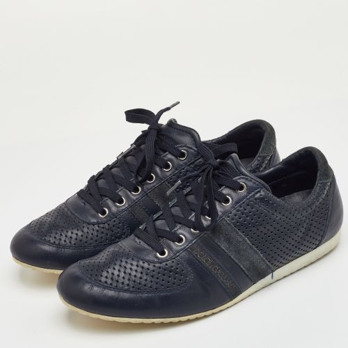 Size 42 Perforated Leather and Suede Low Top Sneakers - Dolce & Gabbana - Modalova