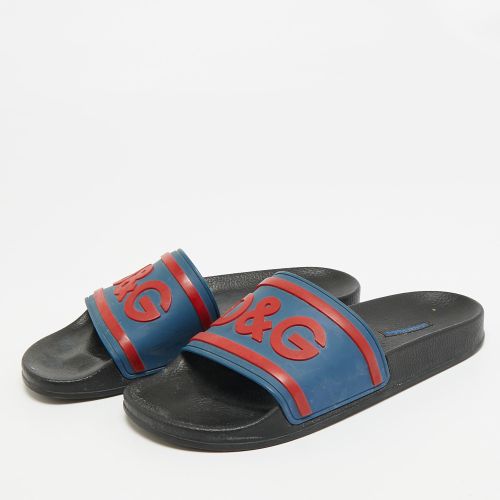 Size 42 /Red Rubber Pool Slides - Dolce & Gabbana - Modalova