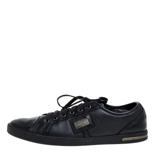 Leather Lace Low Top Sneakers Size 44.5 - Dolce & Gabbana - Modalova