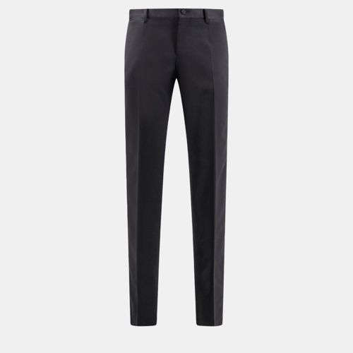 Dolce & Gabbana Black Virgin Wool And Silk Trouser Pants IT 52 - Dolce & Gabbana - Modalova