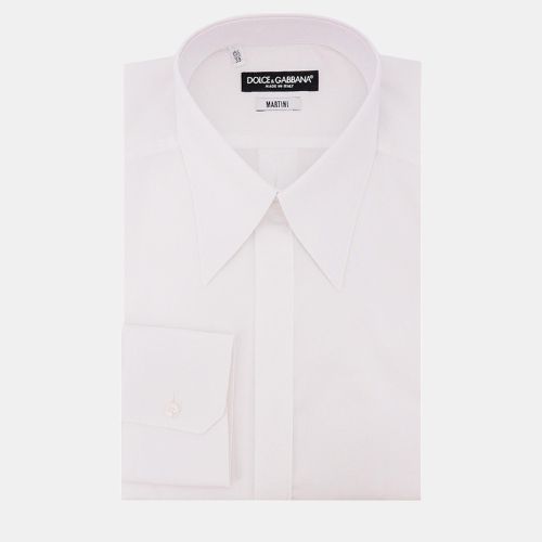 Dolce & Gabbana White Cotton Shirt IT 48 - Dolce & Gabbana - Modalova