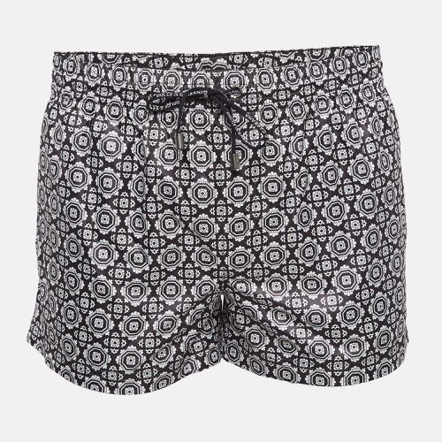 Dolce & Gabbana Beachwear Black Printed Synthetic Boxer Shorts S - Dolce & Gabbana - Modalova