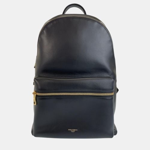 Dolce & Gabbana Black Leather Vulcano Backpack - Dolce & Gabbana - Modalova