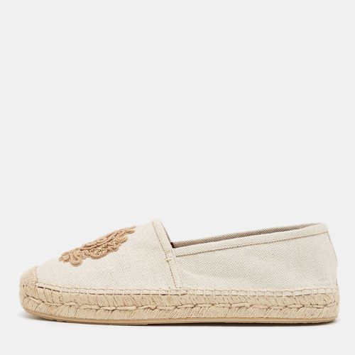 Canvas Embroidered Slip On Espadrilles Size 40 - Dolce & Gabbana - Modalova