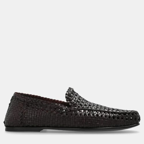 Dolce & Gabbana Brown Hand-woven Driver Loafers IT 41 - Dolce & Gabbana - Modalova