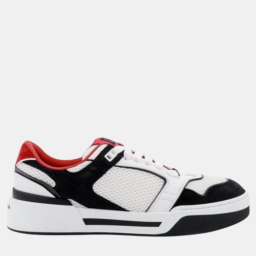 Dolce & Gabbana White Mesh and Suede New Roma Sneakers EU 39.5 - Dolce & Gabbana - Modalova