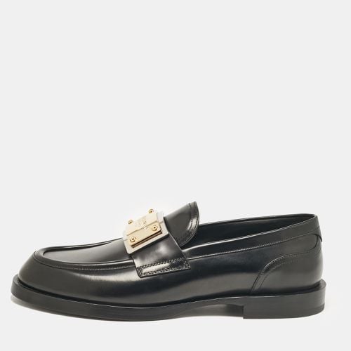 Dolce & Gabbana Black Leather Brushed Loafers Size 43 - Dolce & Gabbana - Modalova