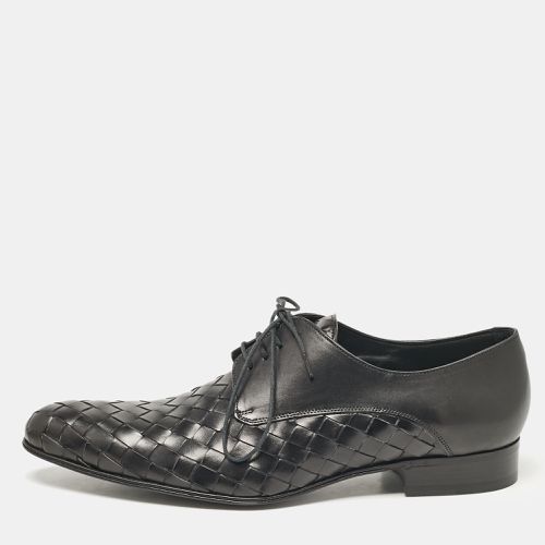 Dolce & Gabbana Black Intrecciato Leather Derby Oxford Size 43 - Dolce & Gabbana - Modalova