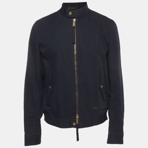 Cotton Zip-Up Bomber Jacket XL - Dsquared2 - Modalova