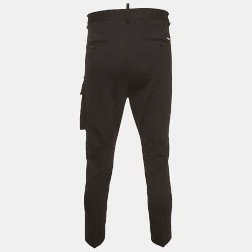 Wool Blend Asymmetric Belt Cargo Trousers XS - Dsquared2 - Modalova
