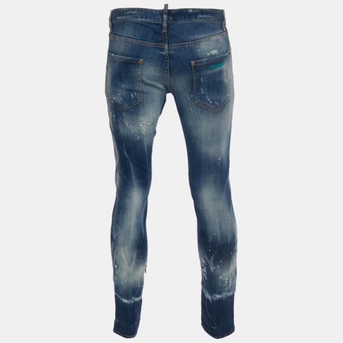 Distressed Denim Regular Fit Cool Guy Jeans S/Waist 34" - Dsquared2 - Modalova