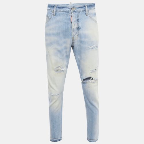Dsquared2 Blue Distressed Denim Jeans L Waist 36" - Dsquared2 - Modalova
