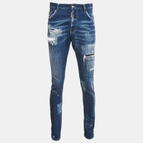 Dsquared2 Blue Distressed Denim Cool Guy Jeans XL Waist 37" - Dsquared2 - Modalova