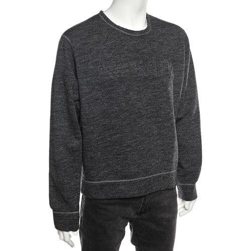 Wool Logo Embossed Long Sleeve Sweatshirt XL - Dsquared2 - Modalova