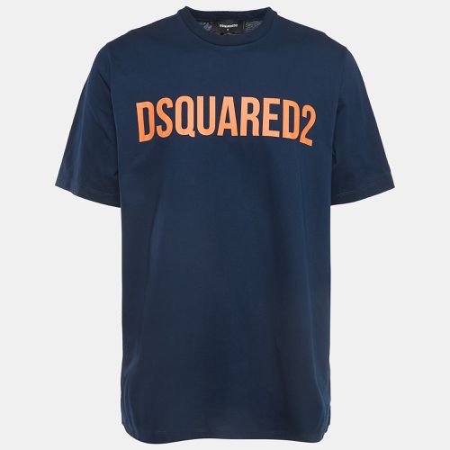 Logo Printed Cotton T-Shirt M - Dsquared2 - Modalova