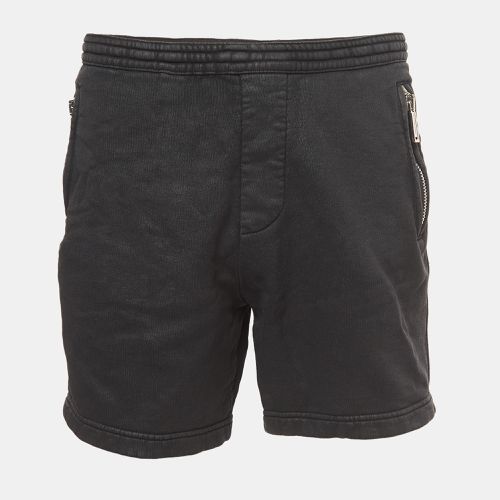 Dsquared2 Black Coated Cotton Drawstring Shorts S - Dsquared2 - Modalova