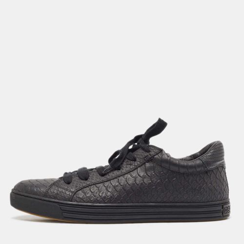 Dsquared2 Black Embossed Python Low Top Sneakers Size 41 - Dsquared2 - Modalova