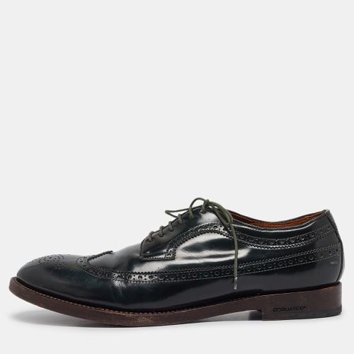 Dark Brogue Patent Leather Lace Up Derby Size 44 - Dsquared2 - Modalova