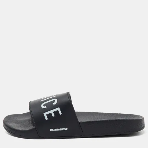 Size 40 Rubber Flat Slide Sandals - Dsquared2 - Modalova