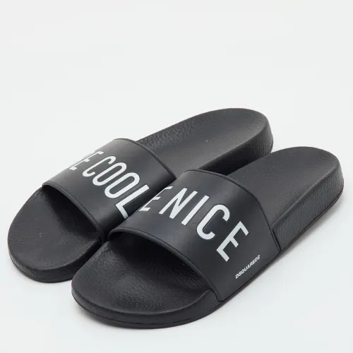 Size 40 Rubber Flat Slide Sandals - Dsquared2 - Modalova