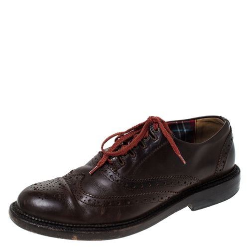 Dsquared2 Brown Brogue Leather Lace Up Oxfords Size 40 - Dsquared2 - Modalova