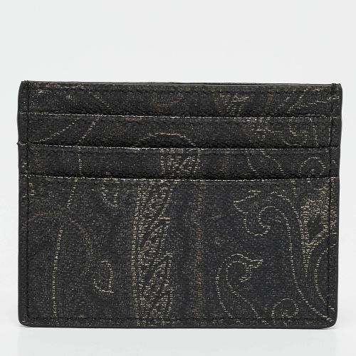 Paisley Print Coated Canvas Card Holder - Etro - Modalova