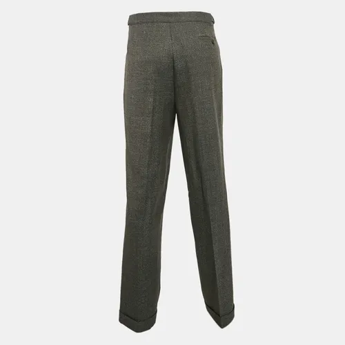 Patterned Wool Pleated Formal Trousers XXL - Etro - Modalova