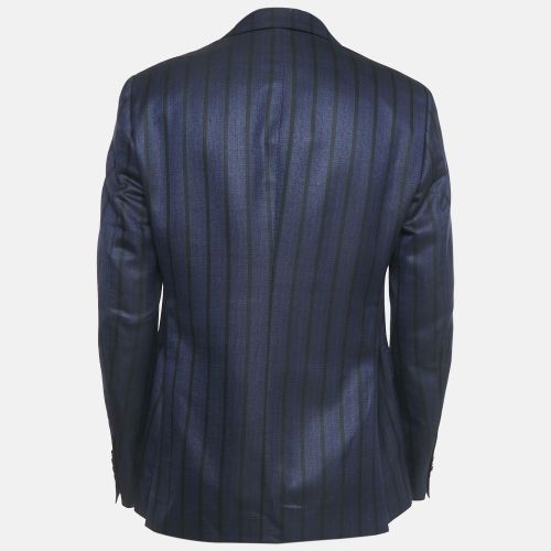 Stripe Wool Blend Single Breasted Blazer L - Etro - Modalova
