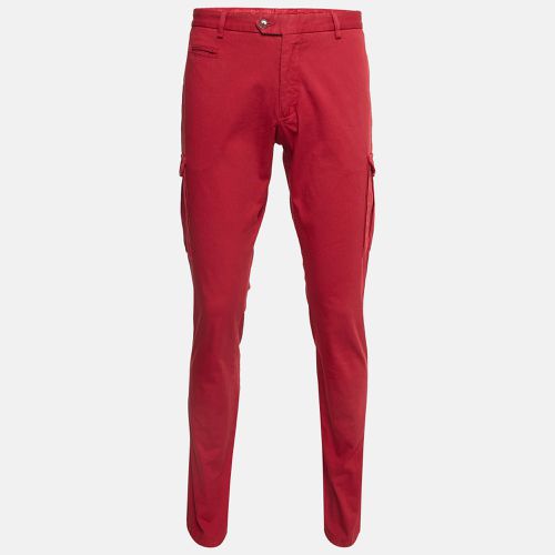 Etro Red Cotton Slim Cargo Pants XL - Etro - Modalova