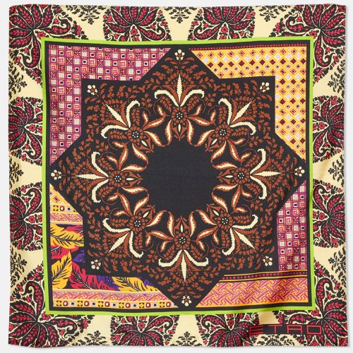 Printed Silk Pocket Square - Etro - Modalova