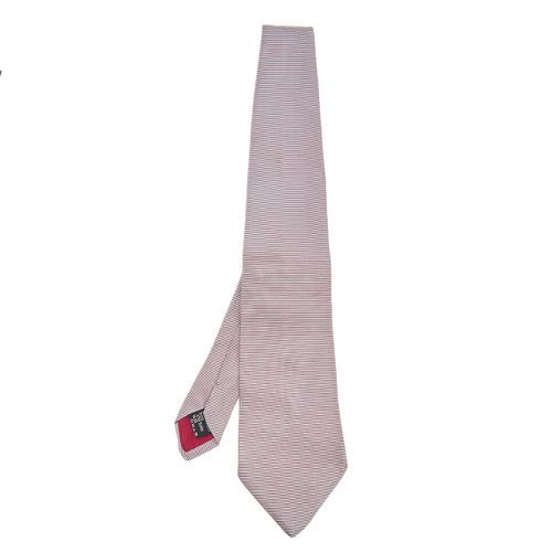 Etro Silver Striped Silk Tie - Etro - Modalova