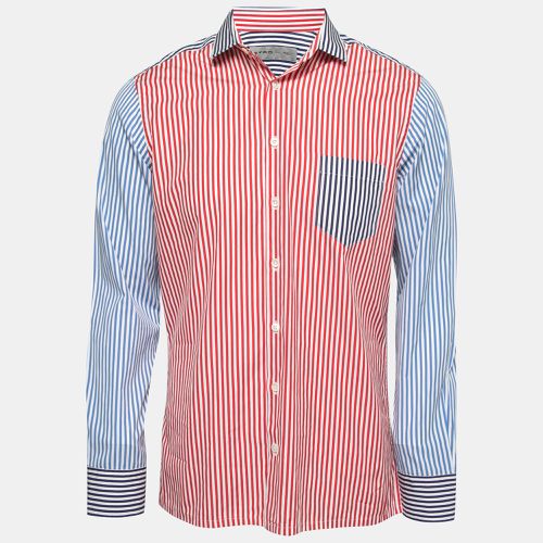 Etro Multicolor Striped Cotton Full Sleeve Shirt L - Etro - Modalova