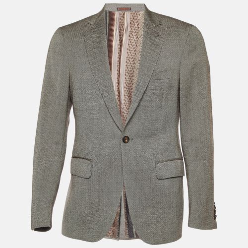 Etro Brown Wool Single Breasted Blazer M - Etro - Modalova