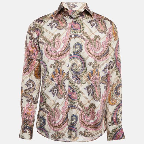 Etro Multicolor Paisley Print Button Front Shirt M - Etro - Modalova